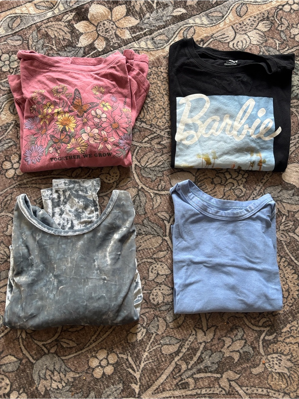 X4 Piece Girls size 6-7 Top BUNDLE